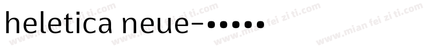 heletica neue字体转换